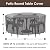 Vailge Round Patio Furniture Covers, 100% Waterproof Outdoor Table Chair Set Covers, Anti-Fading Cover for Outdoor Furniture Set, UV Resistant, 96"DIAx28"H, Grey