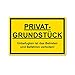 Produktbild XXL Privatgrundstück Unbefugten ist das betreten und befahren verboten Schild 40 x 30 cm aus stabiler PVC Hartschaumplatte 5 mm Achtung Privatgrund Schild mit UV-Schutz von STROBO