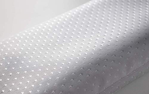 Euroshowers WHITE DIAMOND FABRIC SHOWER EXTRA LONG AND EXTRA WIDE AND EXTRA SHORT AND EXTRA NARROW CURTAIN WITH WEIGHTED HEM