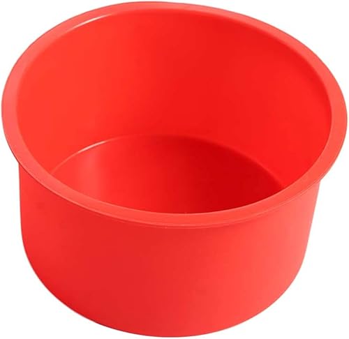 Moldes de silicona para hornear mini pasteles redondos de 4 pulgadas, molde antiadherente para hornear moldes reutilizables para mini postres de