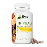 Organic Triphala Capsules 1000 mg - Advanced Ayurveda Extract Formula for Detoxification, Immunity, Digestion Support - triphala Powder by Jiva Botanicals - 60 Veggie Caps