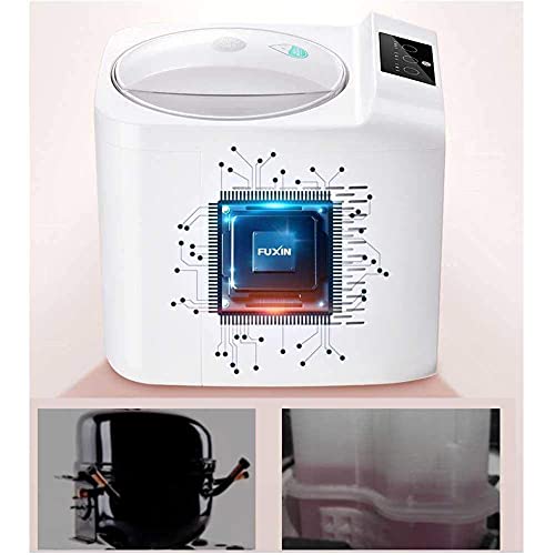 YYAI-HHJU Softeismaschine, 1L Haushaltsautomatische Eismaschine + 135W Hochleistungs-Eismaschine, EIN-Knopf-Bedienung… – Bild 4