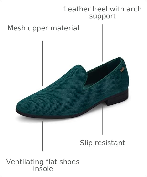 Image of UUBARIS Mens Dress Loafers Tuxedo Suit Slip on Shoes