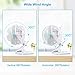 KEYNICE Desk Fan, USB Fan Mini, 4 Inch Small Quiet Clip on Fan, 2 Speeds Table Fan, 360° Rotation, Personal Fan for Travel Bedroom Office Treadmill White