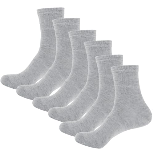 88% Linen Crew Dress Socks for Men and Women Durable Cool Comfortable Golf Socks for All Day Wear 6 Pairs Pack