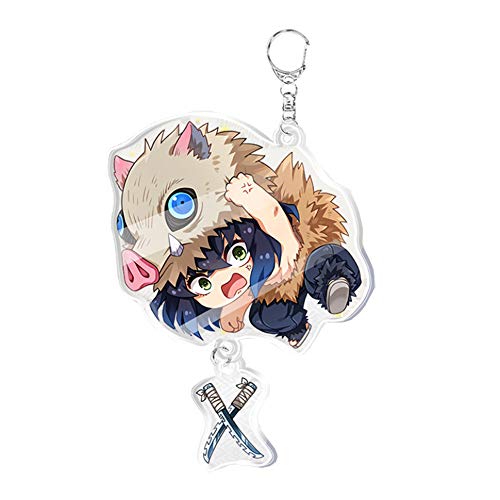 Funky Store Demon Slayer: Kimetsu no Yaiba Acrylic keychain Izuku Midoriya,Katsuki Bakugo, Todoroki (Hashibira Inosuke)