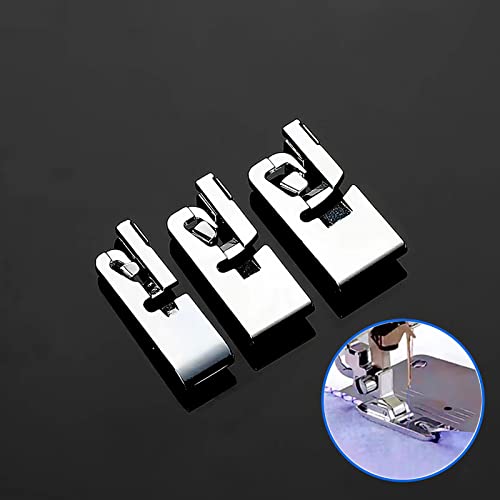 Juego de 3 Pies de Máquina de Coser para Dobladillo Enrollado miniatura 3