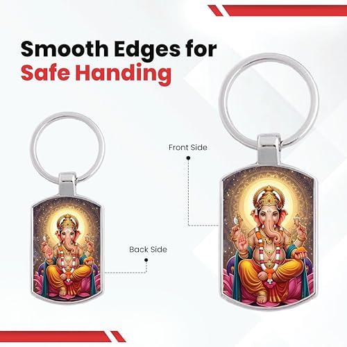 Image of Premium Printed Metal Keychain for Men & Women | High-Definition Artwork Print | Durable Key Ring for Car, Bike, Home & Office Keys | Stylish Decorative Key Holder Gift