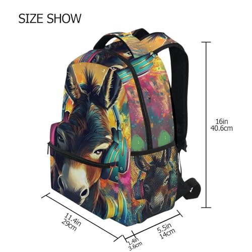 Donkey Colors Backpack Daypack Shoulder Bag Book Bag Lightweight Back Pack 11.4 ×16 Inch4