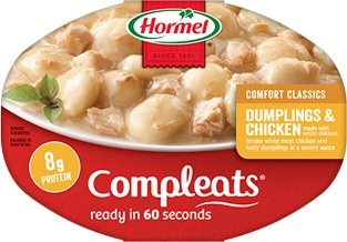 Hormel, ComplEats, Microwave Dinner, 10oz Tray (Pack of 8) (Choose Varieties Below) (Chicken & Dumplings)8