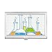 Test Tube Liquid Chemistry Pattern Business Card Holder Case Pocket Box Wallet