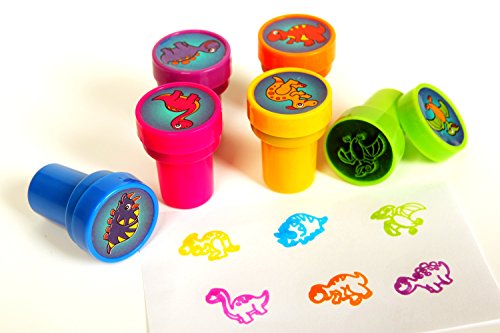 Playscene Assorted Kids Dinosaur Stampers - 24 Pack