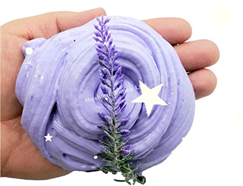 Aromatherapy Relax Lavender Handmade Scented Butter Slime 4oz - Hoshimi Slimes