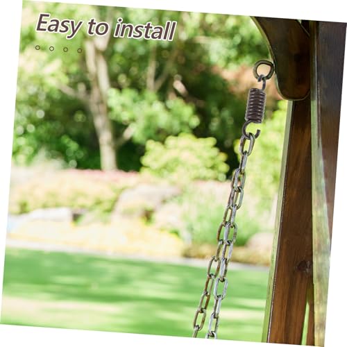 Happyyami Heavy Duty Spring for Hammock Chair Swing Durable Hanging Rings for Relaxation Stable Outdoor Spring Accessories for Punching Bags Plants