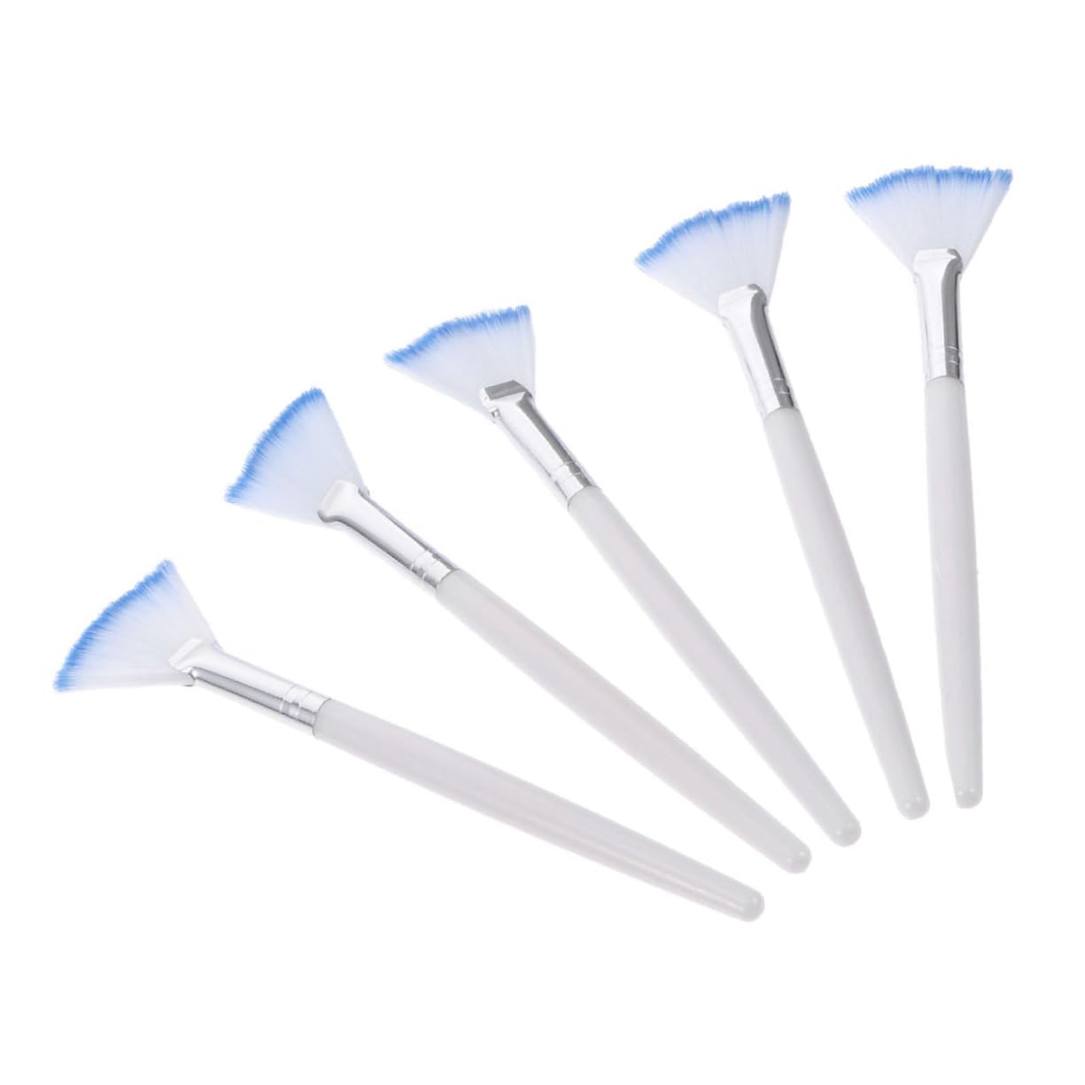 Gogogmee Facial Mask Brush Set 5pcs Mask Fan-shaped Brush Skincare Tools for Home Use