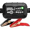 NOCO GENIUS2, cargador inteligente de batería de coche 2A, cargador automotriz de 6 V y 12 V, mantenedor de batería, cargador de goteo y cargador de flotador y desulfatador para baterías de motocicleta, ATV, litio y ciclo profundo