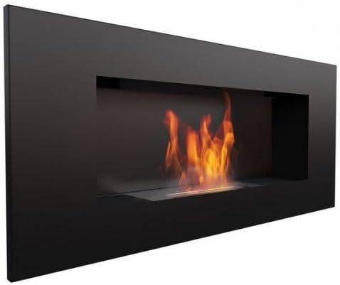 Ethanol Bio Fireplace Dey 2 - Wall Mount that uses Bioethanol (Black)