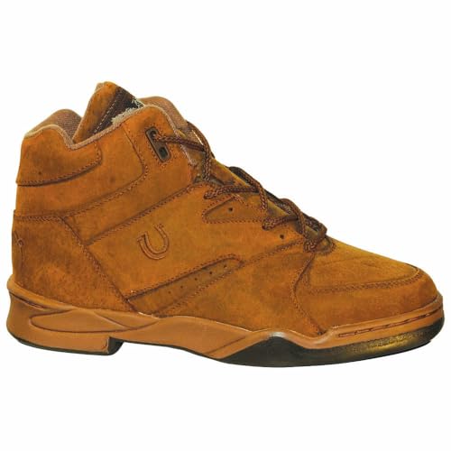 ROPER Mens Horseshoe Round Toe Lace Up Casual Boots Ankle - Brown2