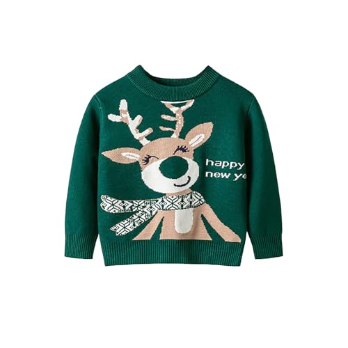 Weicher Kinderpullover mit niedlichem Rentier Cartoon Design für...