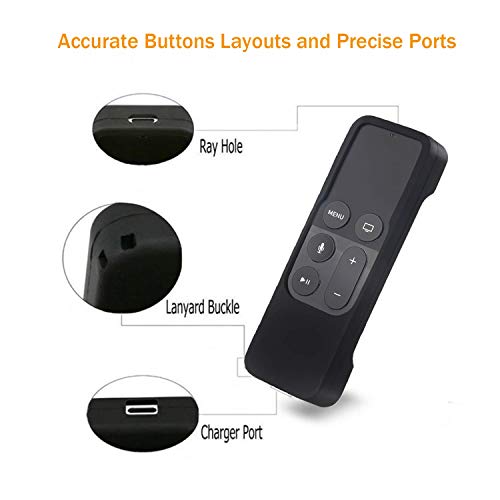 Wall Mount Bracket Compatible With Apple Tv 4K 5Th And 4Th Generation - Hjyuan Tv Mount Holder With Black Siri Remote Silicone Protective Case Cover Compatible With Apple Tv 4K 5Th And 4Th Gen #TOP4