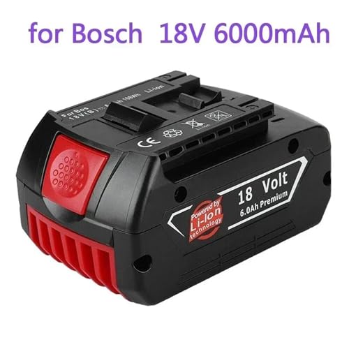 2pc 18V 6.0Ah Rechargeable Li-Ion Replacement Battery Compatible With Bosch Power Drill BAT609 BAT609G BAT618 BAT618G BAT614 Power Tool Accessories - Image 2
