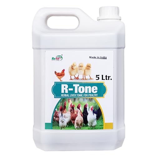 REFIT ANIMAL CARE Herbal Liver Tonic for Poultry, Chicken, Chicks & Birds, 5 LTR, R-Tone, 1 Piece