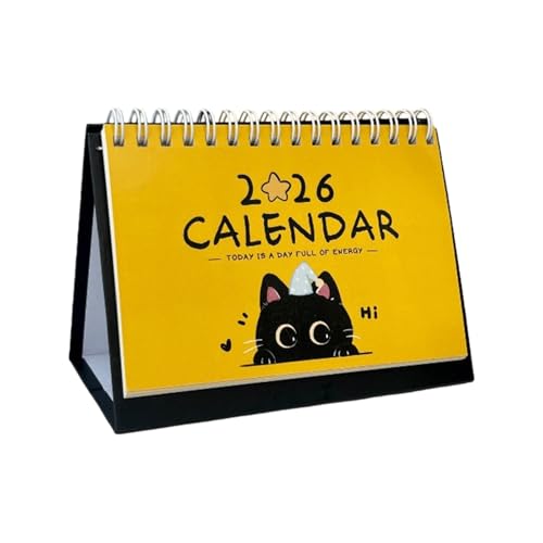 2026 Light Weight Daily Planner Calendar for Work Travel Study Sturdy Paper Pages Easy to Carry Decorative Desk Calendar Pocket 