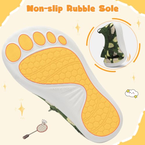 Image of LeIsfIt Toddler Shoes Girls Boys Wide Shoes Kids Zero Drop Minimalist Sneakers Barefoot Slip on Tennis Sneakers