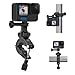 Produktbild Sametop Fahrrad Lenker Halterung Motorrad Klemme Rohrhalterung Kompatibel mit GoPro Hero 12 11 10 9 8 7 6 5 Session DJI Osmo Action Kameras - 360° Drehbare