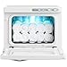 VEVOR 8L Hot Cabinet, 2-in-1 Warmer with A Stainless Steel Rack, Holds up to 16 Towels, Quick and All-Round Heating for Facials, SPA, Massage, Salon, Bathroom, Barber, Esthetician, Beauty, White
