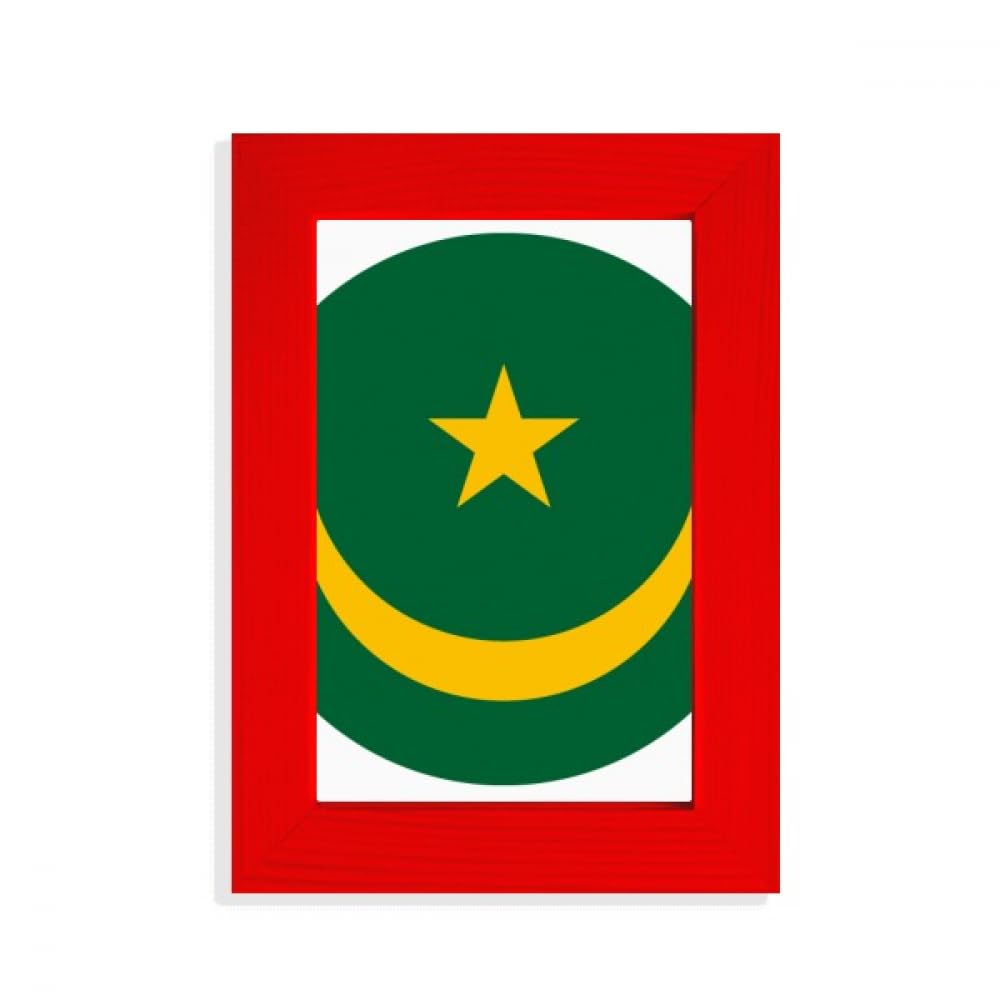 Cadre photo rouge Mauritanie pour décorer un salon chaleureux et voyageur