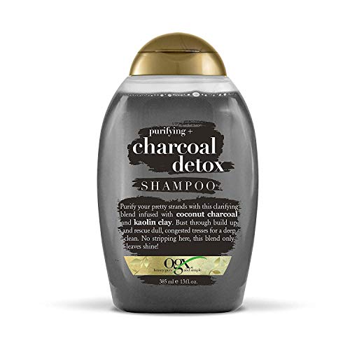 OGX Purifying Charcoal Detox Shampoo, with Coconut Charcoal & Kaolin Clay, | For Dry, Color Treated, Greasy, Oily, Curly hair 385ml