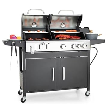 propane and charcoal grill combo