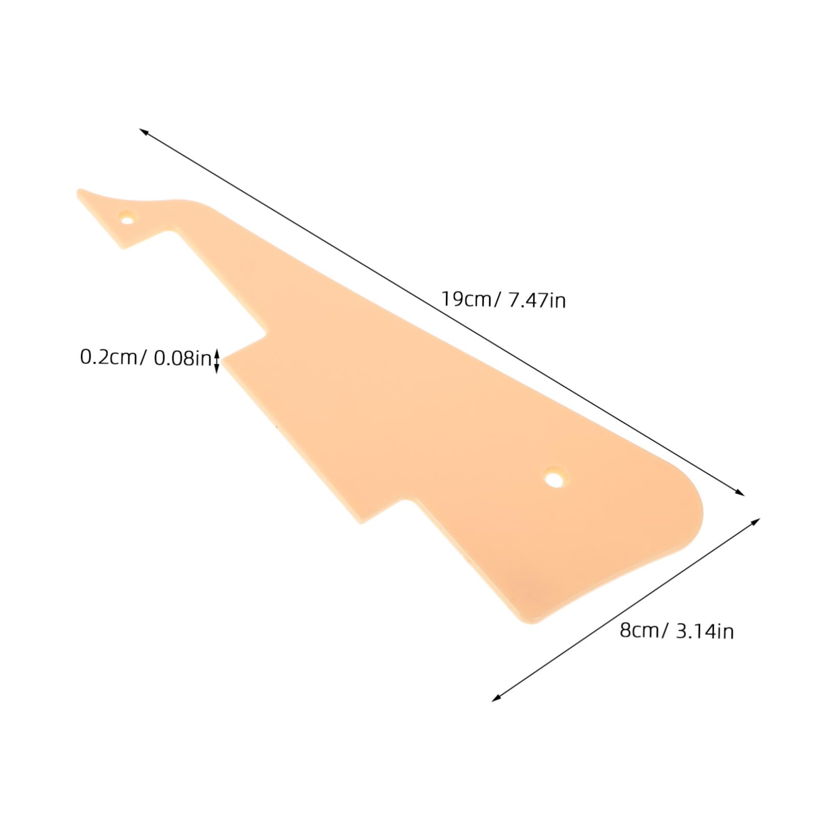 VANZACK Acoustic Guitar Pickguard Scratch Plate Replacement Board for Various Guitar Durable Design with Screws Lightweight Protection for Electric and Acoustic Instruments