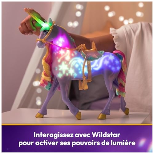 Poussette de poupée Spin master Licorne à fonctions Wildstar Unicorn Academy 28 cm - vue 8