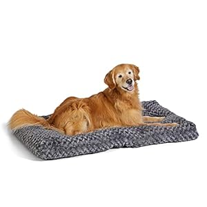 Amazon Basics – Cama para mascotas – 1,16 m, gris en espiral