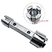 TERNCOEW 5cm/1.77in Portable Tub Drain Remover Wrench Closet Spuds Square Bath & Shower Drains Intsaaltion Tool Lightweight Dumbbell Wrench