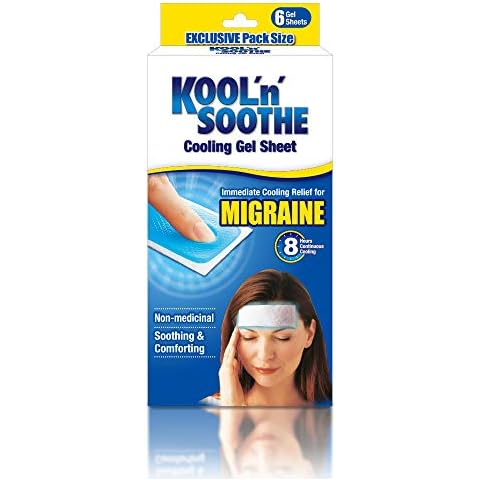 KOOL'n'Soothe Cooling Gel Sheet Migraine 6 Gel Sheets Cover