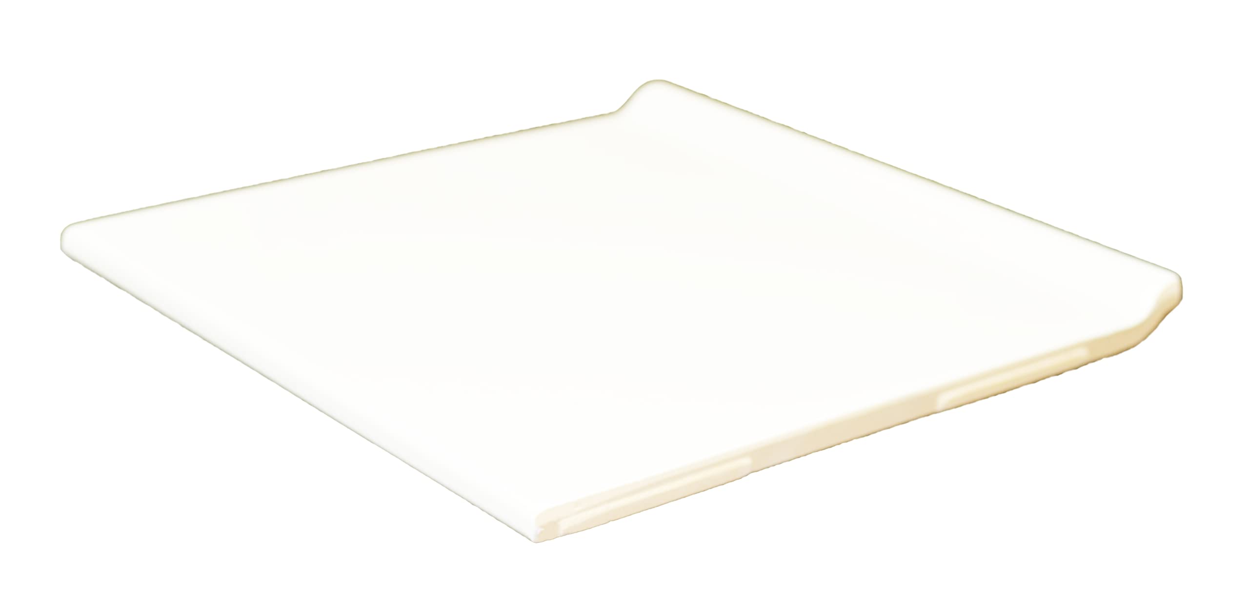 Westchester Tile 6' x 6' White Glossy Ceramic Sanitary Base Trim