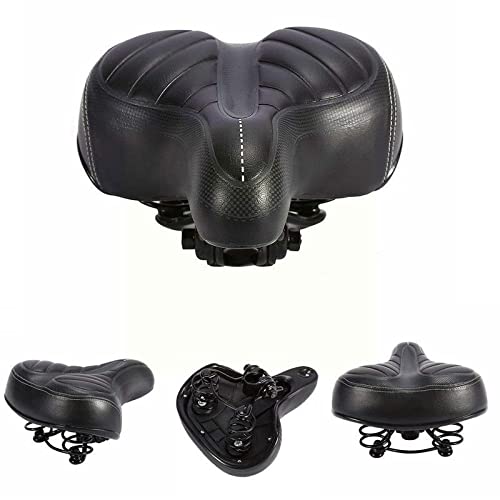 Coussin De Selle Vélo Bikeroo Gel Rouge - Taille L, Housse Confort Rembourrée