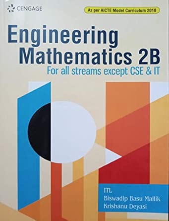 Engineering Mathematics 2B (For all streams except CSE & IT) (MAKAUT ...