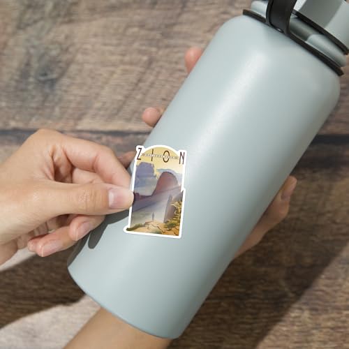 Lantern Press LANT-95672-DSSM Die Cut Sticker Zion National Park, Utah, Lithograph thumb #1