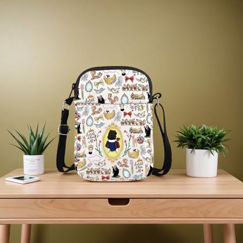 GJTIM White Princess Movie Gift Fairy Tale Lover Gift Princess Character Present Princess Crossbody Bag4
