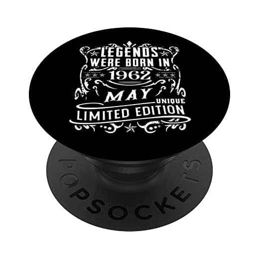 Cumpleaños Mayo 1962 Edición Limitada Regalo Legend May PopSockets PopGrip Intercambiable