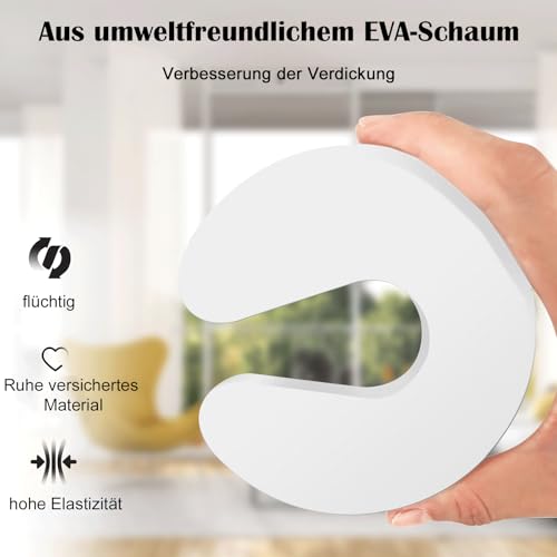 4 PCS Kindersicherung Tür, Weiche Kindersicherung Türstopper Finger Guards Schaum Klemmschutz für Türen Baby Finger Schutz