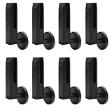 Morsetto in vetro con attacco laterale in acciaio inossidabile 304 nero – 8 pezzi per ri...