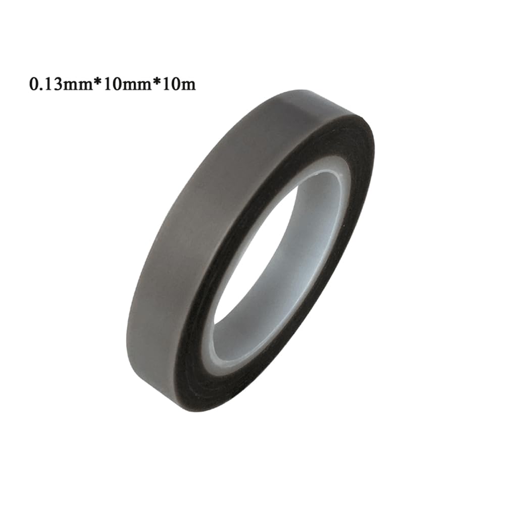 Taśma PTFE 10 m, samoprzylepna folia wysokotemperaturowa o grubości 0,13 mm