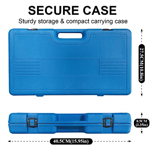 Macwork 19 Piece 1/2-Inch Drive Impact Socket Set, Deep, Sae, 3/8" To 1-1/2", Cr-V&Cr-Mo Alloy Steel, 6-Point Hex Radius Corner Design #TOP4