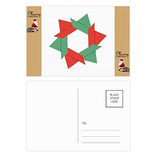 Cartes postales de Noël au motif origami pour décorer votre table de fête