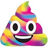 iscream X-Pressive! Emoji Rainbow Unicorn Poop Pack of 8 Strawberry Scented Notecards with Envelopes